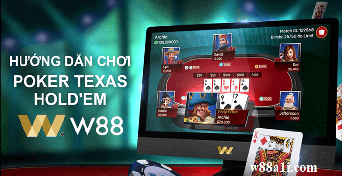Petunjuk bermain Texas Hold Em Poker secara detail di dealer W88